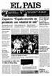 Portada diario El País del día 20/4/2003