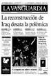 Portada diario La Vanguardia del día 20/4/2003