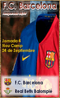 Foto de Cartel Partido F.C. Barcelona