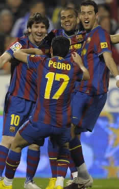 Foto de El Barcelona y Leo Messi vencen 2-4 al Zaragoza