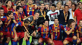 Foto de El F.C. Barcelona Supercampeón de España al golear 4-0 al Sevilla