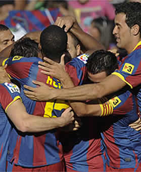 Foto de El F.C. Barcelona vence 0-3 al Racing