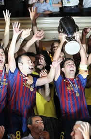 Foto de El F.C. Barcelona supercampeón de Europa