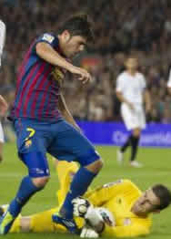 Foto de El Sevilla y Javi Varas frenan al Barça con un empate sin goles