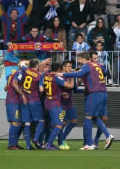 Foto de El F.C. Barcelona golea 1-4 en Málaga