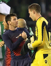 Foto de El F.C. Barcelona vence 1-2 al Real Betis con record de Messi