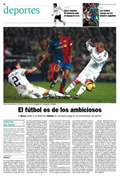 Portada diario El País del día 14/12/2008