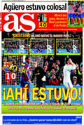 Portada diario As del día 30/11/2009