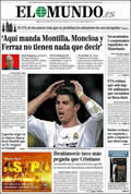 Portada diario El Mundo del día 30/11/2009