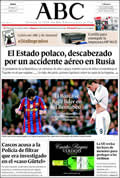 Portada diario ABC del día 11/4/2010