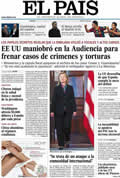 Portada diario El País del día 30/11/2010