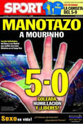 Portada diario Sport del día 30/11/2010