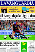 Portada diario La Vanguardia del día 17/4/2011