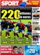 Portada diario Sport del 24 de Octubre de 2008