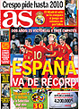 Portada diario AS del 20 de Noviembre de 2008