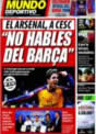 Portada Mundo Deportivo del 21 de Noviembre de 2008