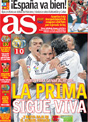 Portada diario AS del 23 de Noviembre de 2008