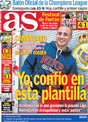 Portada diario AS del 1 de Diciembre de 2008