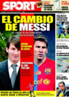 Portada diario Sport del 18 de Diciembre de 2008