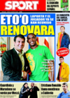 Portada diario Sport del 2 de Enero de 2009