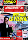 Portada Mundo Deportivo del 2 de Enero de 2009