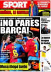 Portada diario Sport del 3 de Enero de 2009