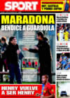 Portada diario Sport del 5 de Enero de 2009