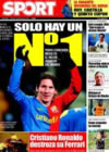 Portada diario Sport del 9 de Enero de 2009