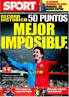 Portada diario Sport del 18 de Enero de 2009