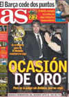 Portada diario AS del 15 de Febrero de 2009