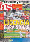 Portada diario AS del 16 de Febrero de 2009