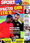 Portada diario Sport del 17 de Febrero de 2009