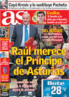 Portada diario AS del 18 de Febrero de 2009