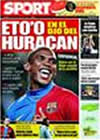 Portada diario Sport del 19 de Febrero de 2009