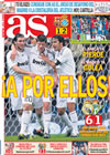 Portada diario AS del 22 de Febrero de 2009