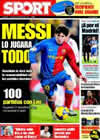 Portada diario Sport del 28 de Febrero de 2009