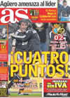 Portada diario AS del 1 de Marzo de 2009