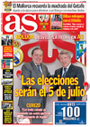 Portada diario AS del 4 de Marzo de 2009