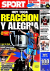 Portada diario Sport del 4 de Marzo de 2009