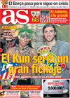 Portada diario AS del 5 de Marzo de 2009