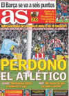 Portada diario AS del 8 de Marzo de 2009