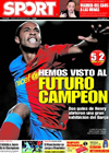 Portada diario Sport del 12 de Marzo de 2009