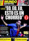 Portada Mundo Deportivo del 12 de Marzo de 2009