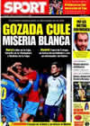 Portada diario Sport del 13 de Marzo de 2009