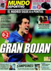 Portada Mundo Deportivo del 16 de Marzo de 2009