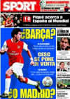 Portada diario Sport del 29 de Marzo de 2009