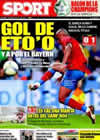 Portada diario Sport del 5 de Abril de 2009