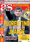 Portada diario AS del 7 de Abril de 2009