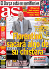 Portada diario AS del 9 de Abril de 2009