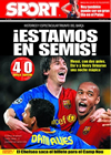 Portada diario Sport del 9 de Abril de 2009